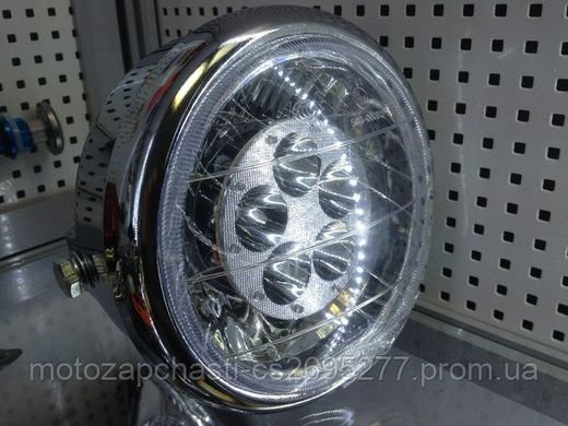 Фара Дельта круглая хром LED-5 ( светодиодная 5 диодов 18W ) 16104667