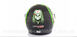Шлем интеграл F-825 черно зеленый