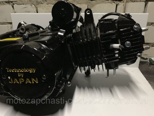 Двигун Active 125 см3 (1P52FMI) алюмінієвий циліндр автомат чорний SABUR
