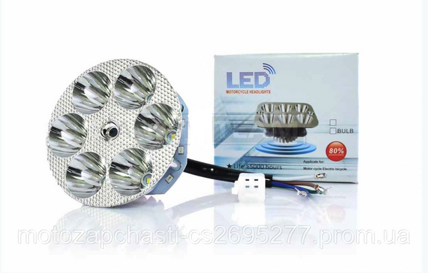 Лампа света LED Дельта 6 диодов круглая PLT