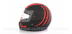 Шлем интеграл F2 N-825 черно красный мат