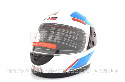 Шлем интеграл F2 N-825 White-blue