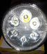Фара светодиодная мопеда Дельта круглая LED 6 диодов
