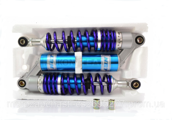 Амортизаторы задние Дельта 340 мм газомасляные с подкачкой NET синие