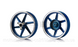 Диски коліс Honda Dio 2.15*10 алюм RUIMA сині