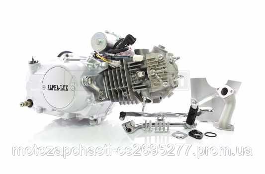 Двигатель Альфа/Дельта-125 алюминиевый цилиндр механика Alpha Lux
