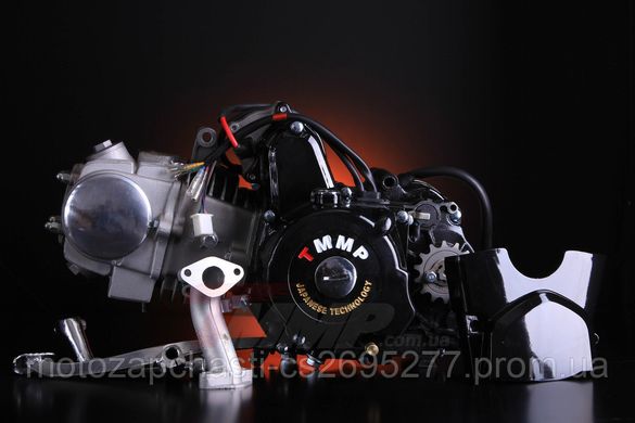 Двигун АЛЬФА Дельта-125 алюмінієвий циліндр механіка чорний NEW