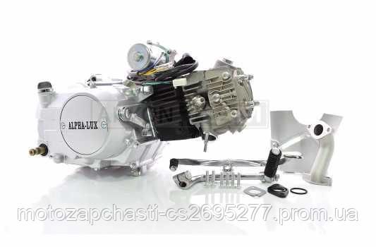 Двигатель Дельта/Алфа JH125 см3 механика +карбюратор Alphalux