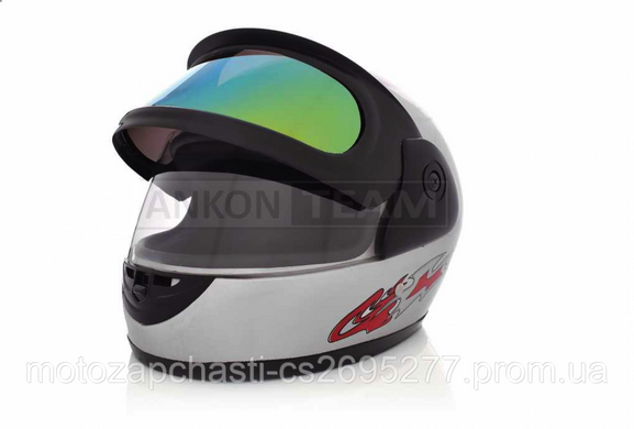 Шлем интеграл FGN №-908 с очками хамелеон/серый